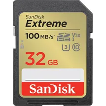 SanDisk Extreme PLUS SDHC 100 MB/s, UHS-I Card, 32 GB, Klasse 1,