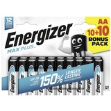 Energizer Max Plus Mignon (AA)-Batterie Alkali-Mangan 1.5V 20St.