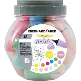 Eberhard Faber Mini Textmarker Bonboniere neon & pastell 12 St.
