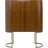 Kare Barschrank Giorgio 115 x 142 cm Braun