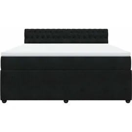 vidaXL Boxspringbett 180 x 200 cm Schwarz