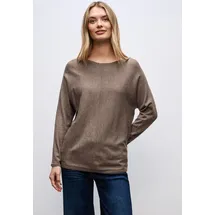 STREET ONE Basic Dolman Pullover Braun 34