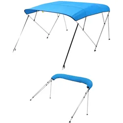 VEVOR Bimini Top Bootsverdeck Bootdach Sonnenverdeck Blau 4 Bögen 216-229cm