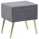 Beliani Nachttisch mit Schublade Flayat