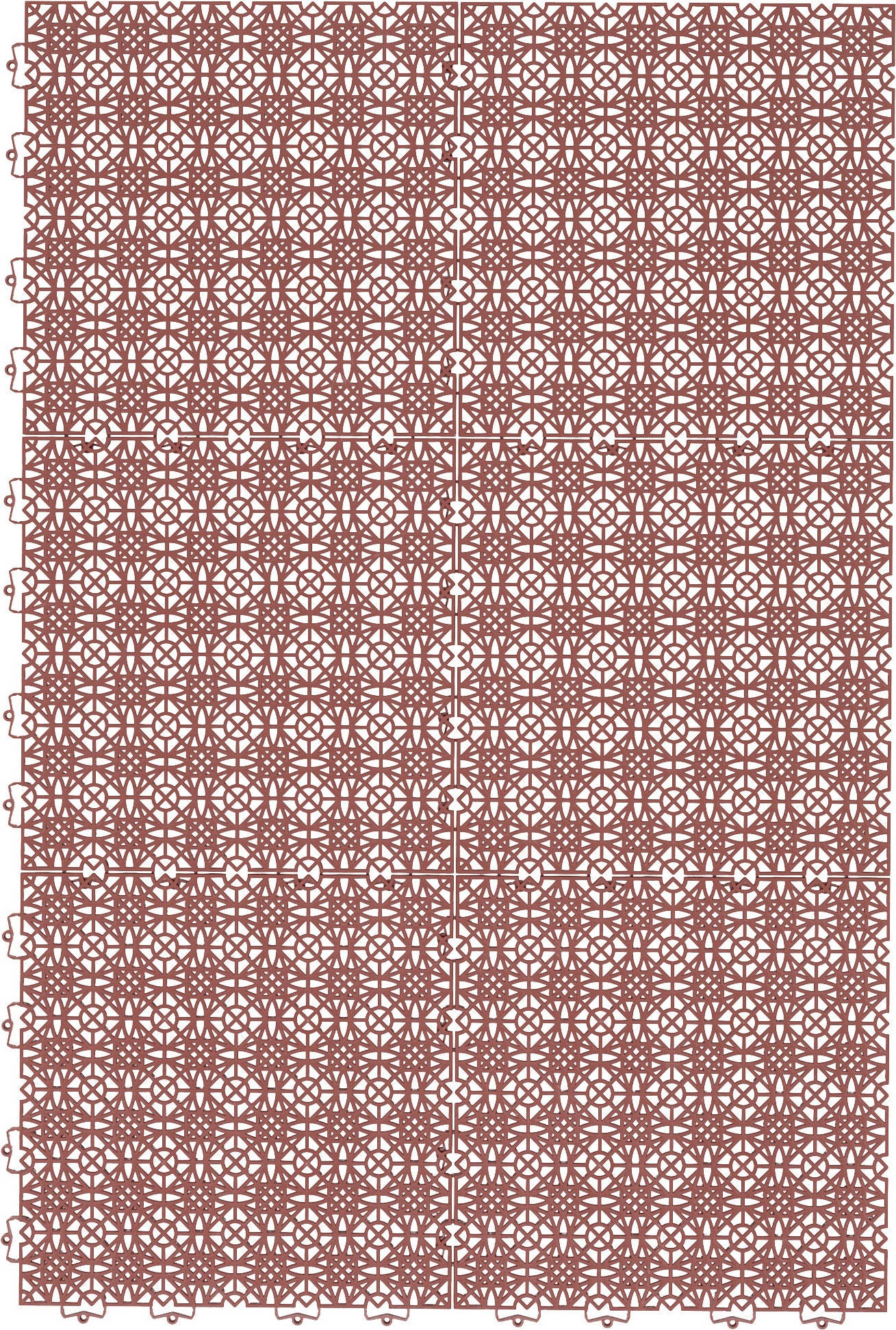 Pergamon, Teppich, Kunststoff Bodenfliese mit Klicksystem Ibiza (38 x 38 cm)