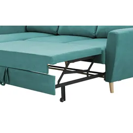 Sofa.de Ecksofa Carla ¦ türkis/petrol ¦ Maße (cm): B: 230 H: 93 T: 159.0