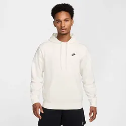 NIKE Herren Kapuzensweat Club, SAIL/SAIL/BLACK, M