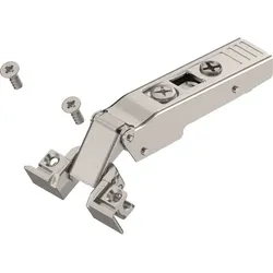 BLUM CLIP top Alurahmenscharnier 120°, gerade ohne Feder, Schrauben