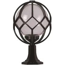 Wellhome Wandapplikation für den Außenbereich, mit Acrylschirm in schwarz, 35x35x55cm WellHome Baikal