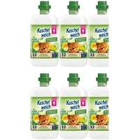 8tlg. Set: 6x750ml Kuschelweich Weichspüler Gänseblümchen & Löwenzahn vegan f. Allergiker 192WL + Duftsäckchen Wilde Vanille + XS Cotton Bag von STUDIO.MUNET