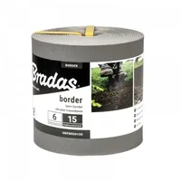 Bradas Rasenkante Beeteinfassung BORDER 600 x 15 cm grau