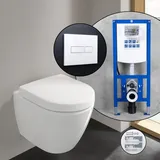 Villeroy & Boch Subway 2.0 Compact Komplett-SET Wand-WC mit neeos Vorwandelement,, 5606R0R1+16601WH#SET,