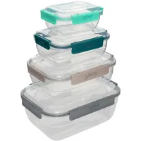 5five simply smart Aufbewahrungsbox KLIC 1,3 l 4-tlg. transparent