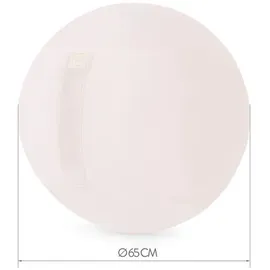 Sitting Ball Sitting Point Sitzball Samt Uni Stoff Rosa Rose