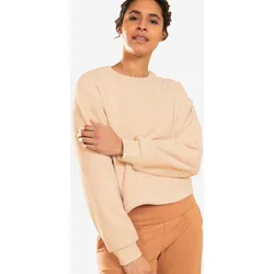 Sweatshirt Damen Fleece Yoga & Meditation - Cocoon beige, beige, M