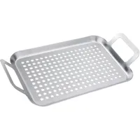 Hi Grillplatte 33,5 x 18,5 cm Edelstahl schwarz