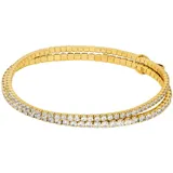 Michael Kors Tennisarmband Damen Zweireihig Zirkon Goldton MKJ8359CZ710 - gold