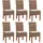 MCW Esszimmerstuhl Var Korbgeflecht braun 6er Set