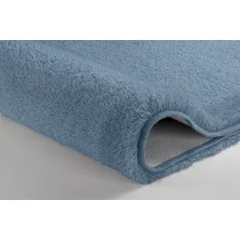 KLEINE WOLKE Badematte RELAX Blau 30 x 30 cm mit Ausschnitt