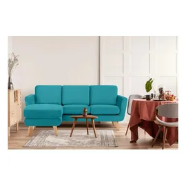 Konsimo Ecksofa Tagio ¦ türkis/petrol ¦ Maße (cm): B: 190 H: 78
