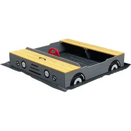 Home Deluxe Holzsandkasten KIDDY mit Dach Hellgrau