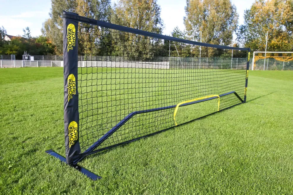 Powershot Fussball-Tennisnetz Multisport Set aus Stahl 4mx1,10m