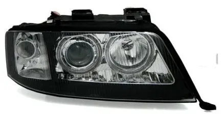 Kristall-Scheinwerfer AUDI A6 (2001–2003) für serienmäßiges Xenon – schwarz