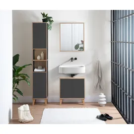roba Waschbeckenunterschrank Morena 2 Türen 32,5 x 63 cm Braun