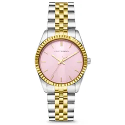 Violet Hamden Damenuhr Sunrise gold und silber - edelstahl Gold, Silber Damen 