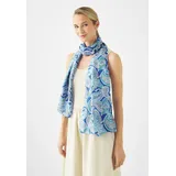 Codello Seidenschal mit Allover-Paisley-Print Modell 'PONGÉ', Blau,