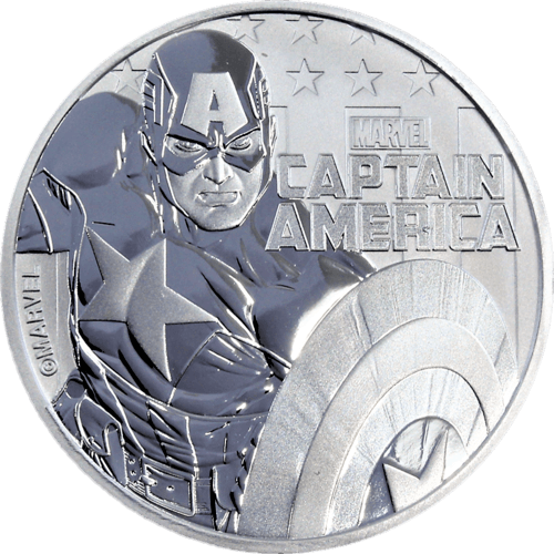 1 Unze Silber Marvel Captain America 2019 (differenzbesteuert)