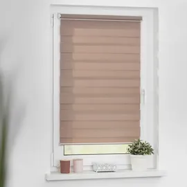 Lichtblick Duo Rollo / Doppelrollo Klemmfix 80 x 150 cm verspannt altrosa