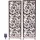 Harms DS Garden Pleasure Gartenstele DAISIES mit Solar-LED, 2er Set, Stahl Rostoptik,
