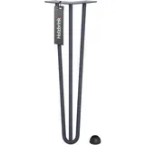 HOLZBRINK - Tischbeine aus Metall | Möbelfüße | Schreibtischbeine | Metallfüße | Perfekt für Zu Hause und Büro | Esstischbeine | HLT-13A-43-7016