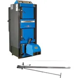 Atmos Kombikessel Holz/Pellet DC30GSP, mit Pelletbrenner A25GSP und Förderschnecke 2,0 Meter