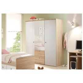 Stella Trading Kleiderschrank Vicky braun/weiß