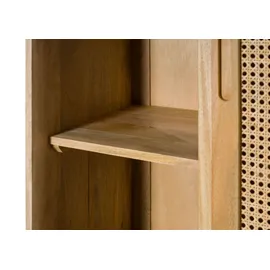 MASSIVMOEBEL24.DE Schrank Mango 70x40x200 natur lackiert VALENCIA 115