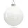SIKORA Highlights 4er Set ausgefallene Christbaumkugeln aus Glas Weiss Farbe/Modell:Modell New York Weiss, Größe:8 cm