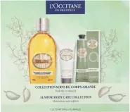 L'Occitane Sweetness Set Almond Shower Oil 250ml/Almond Hand Cream 75ml/Almond Milk Concentrate 20ml 345 ml