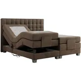 MKS Boxspringbett 140 x 200 cm H4 Braun