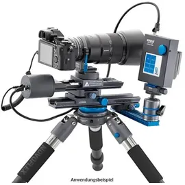 Novoflex CASTEL-MICRO Einstellschlitten, elektronisch gesteuert, inkl. Steuergerät, Netzwerkkabel und Netzteil