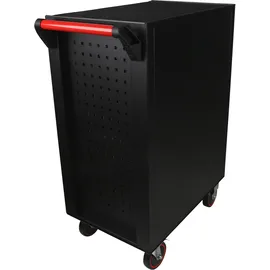 KS Tools ECOline SCHWARZ/ROT Werkstattwagen mit 7 Schubladen
