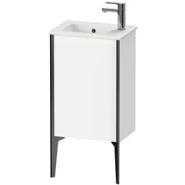Duravit XViu Waschtisch-Unterschrank XV4480LB218 41x29x59,4cm, stehend, schwarz matt, Anschlag links, weiß matt
