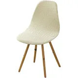 Meigeh Stuhlhussen Skandinavischen Esszimmerstuhlhussen Skandinavische Stretch Stuhlbezüge Beige 6er Set