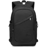 KONO Laptop-Rucksack Anti-Diebstahl-Reiserucksack Computer-Geschäftsarbeitsbeutel mit USB-Ladeanschluss Laptop-Tasche Wasserdichter Schultasche für die Schule Anti-Diebstahl 15,6-Zoll-Laptop-Rucksack Lightweight Laptop Computer Business Arbeit Tasche (schwarz)