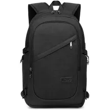 KONO Laptop-Rucksack Anti-Diebstahl-Reiserucksack Computer-Geschäftsarbeitsbeutel mit USB-Ladeanschluss Laptop-Tasche Wasserdichter Schultasche für die Schule Anti-Diebstahl 15,6-Zoll-Laptop-Rucksack Lightweight Laptop Computer Business Arbeit Tasche (schwarz)