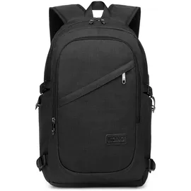 KONO Laptop-Rucksack Anti-Diebstahl-Reiserucksack Computer-Geschäftsarbeitsbeutel mit USB-Ladeanschluss Laptop-Tasche Wasserdichter Schultasche für die Schule Anti-Diebstahl 15,6-Zoll-Laptop-Rucksack Lightweight Laptop Computer Business Arbeit Tasche (schwarz)
