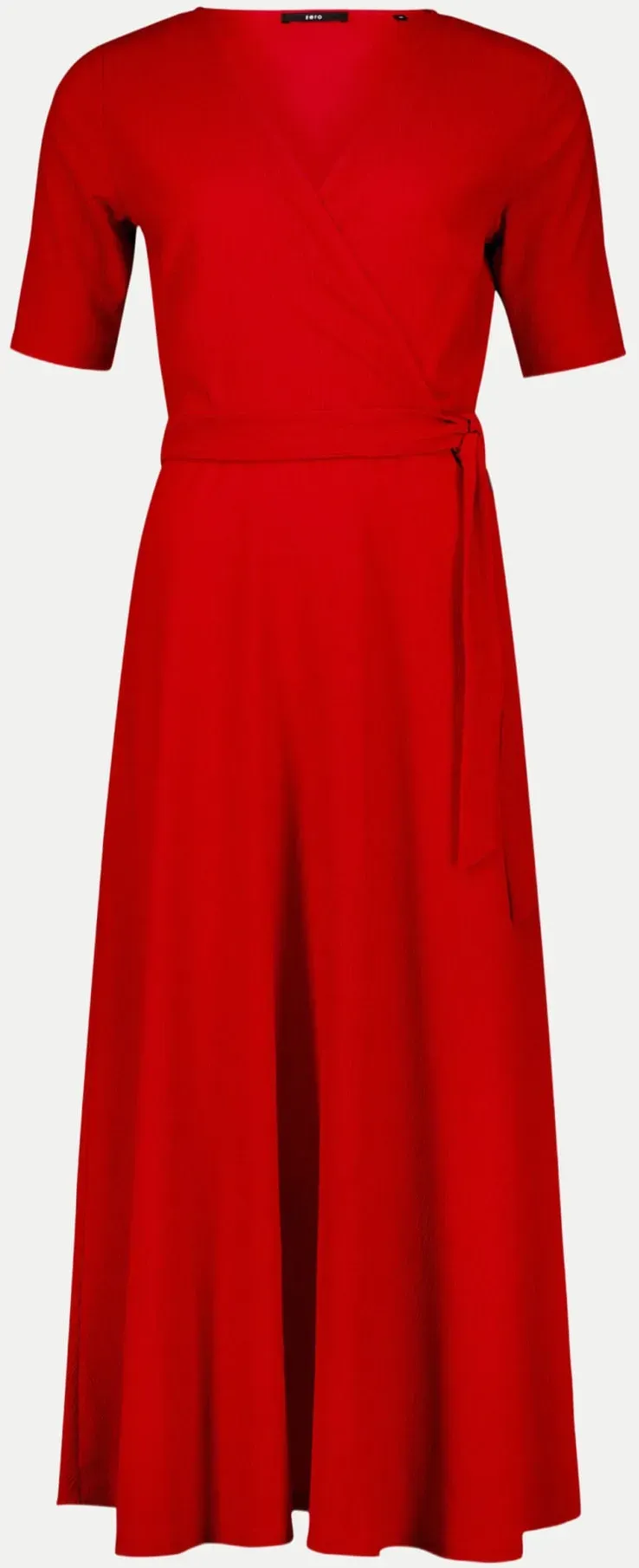 Midi-Kleid mit V-Ausschnitt Rot 38