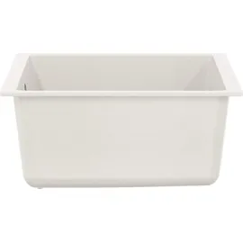 vidaXL Waschbecken rechts Einbauart Quarz Weiß 370 x 460 mm