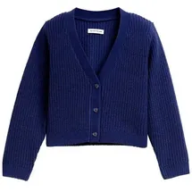 Tom Tailor Strickjacke mit V-Ausschnitt blau 92 EU